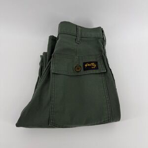 Stan Ray USA Fatigue Pants Olive Green Sateen Military Workwear Trousers Mens 26